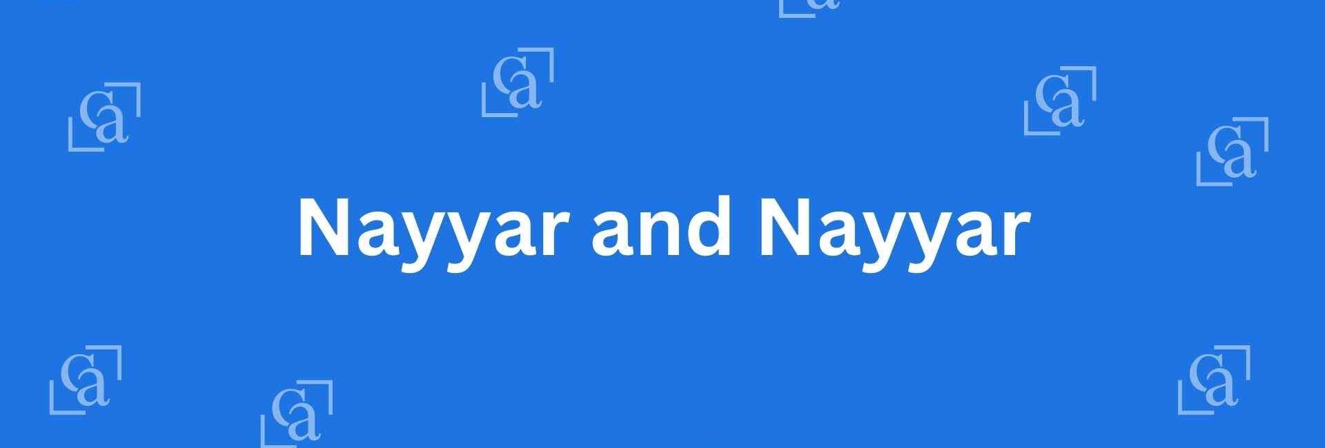 Nayyar and Nayyar - Chartered Accountants in Lajpat Nagar, Delhi - Experienced Chartered Accountants in Delhi