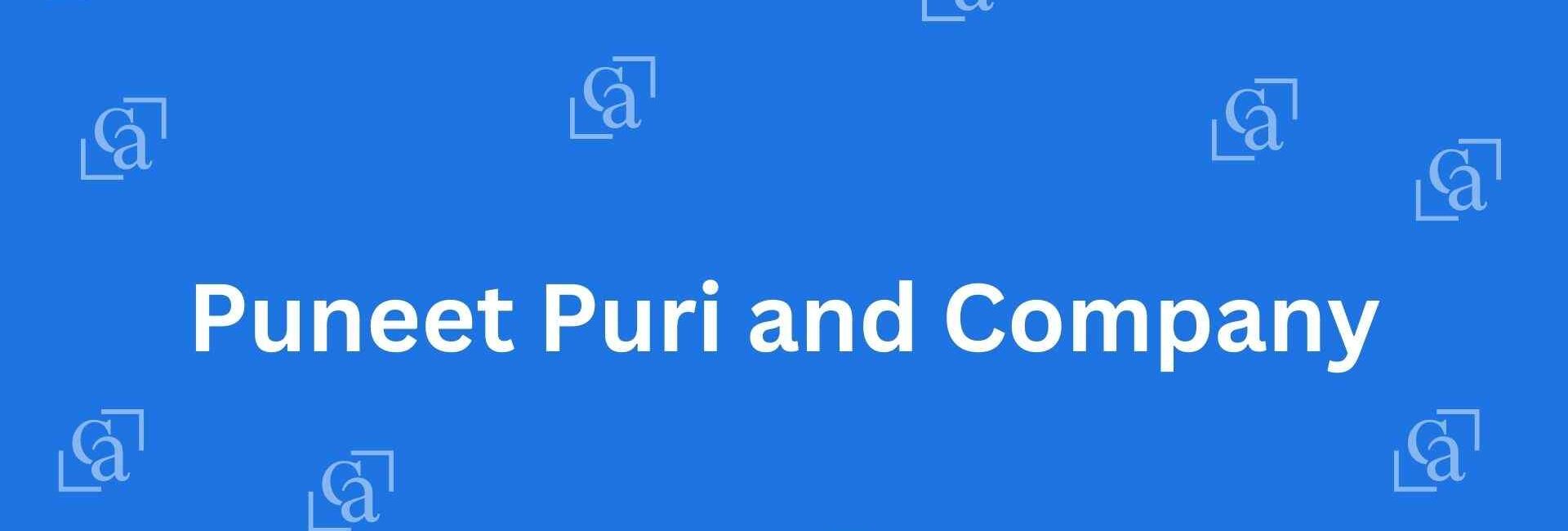 Puneet Puri and Company - Chartered Accountants in Connaught Place Delhi - Experienced Chartered Accountants in Delhi