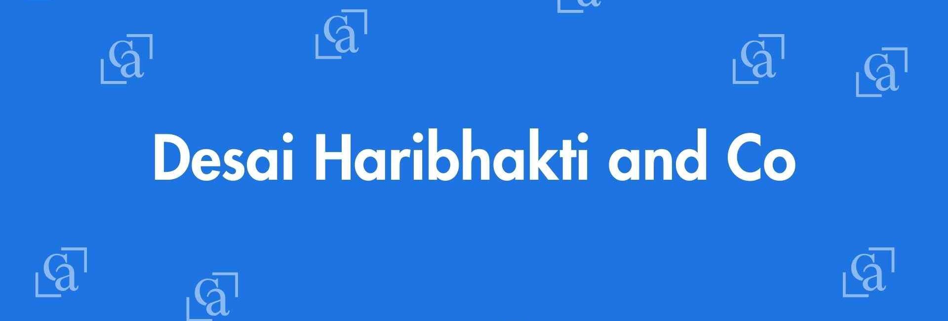 Desai Haribhakti and Co - Chartered Accountants in Okhla, Delhi - Experienced Chartered Accountants Delhi