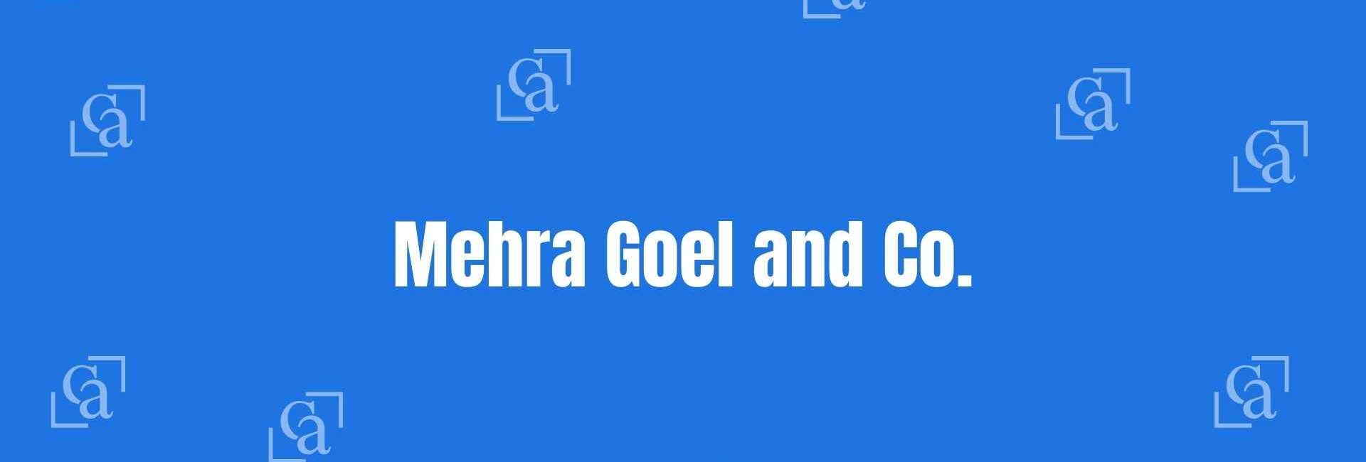 Mehra Goel and Co. - Best Chartered Accountants in Nehru Place Delhi - Financial Experts in Delhi