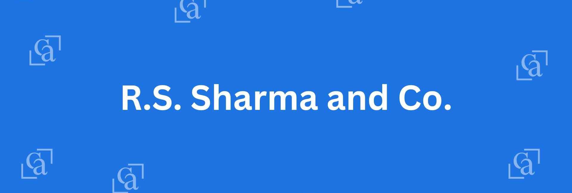 R.S. Sharma and Co. - Chartered Accountants in Chandni Chowk, Delhi - Experienced Chartered Accountants in Delhi