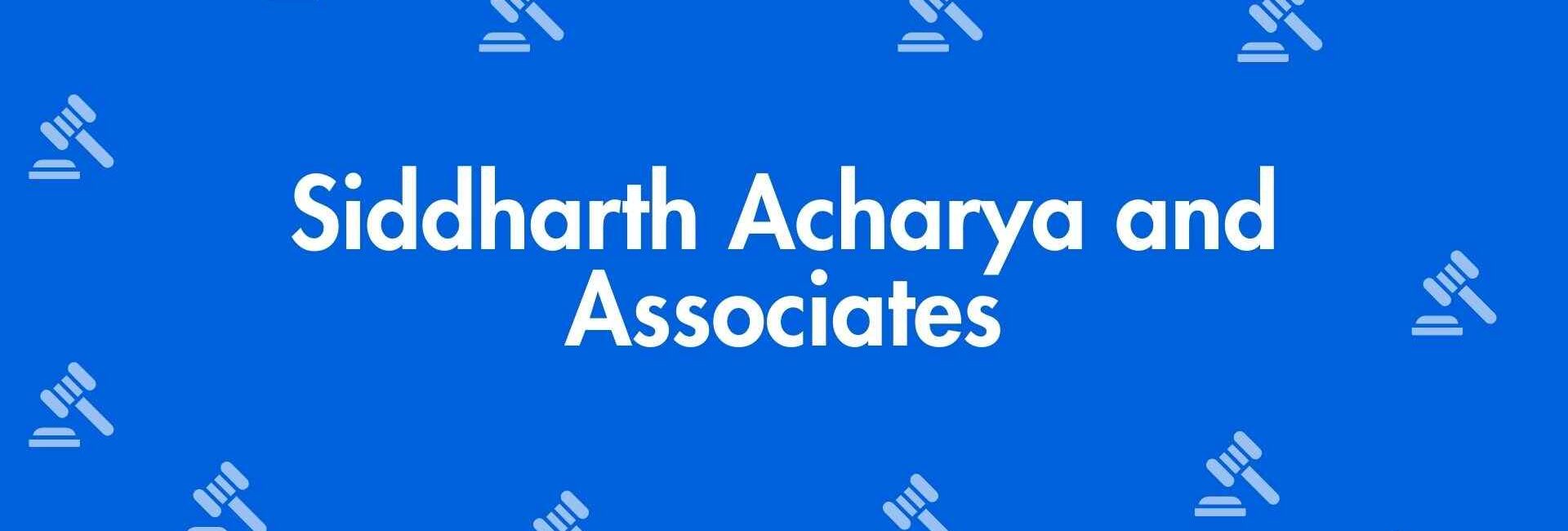 Siddharth Acharya and Associates - Real Estate Legal Service in Chandni Chowk, Delhi - Legal Service Provider in Delhi
