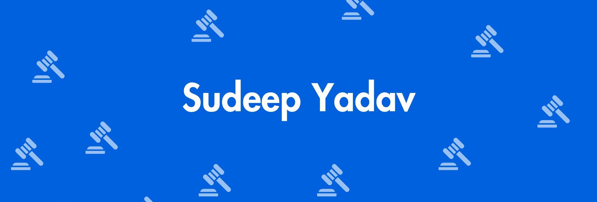 Sudeep Yadav - Real Estate Legal Service in Pitampura, Delhi - Legal Service Provider in Delhi