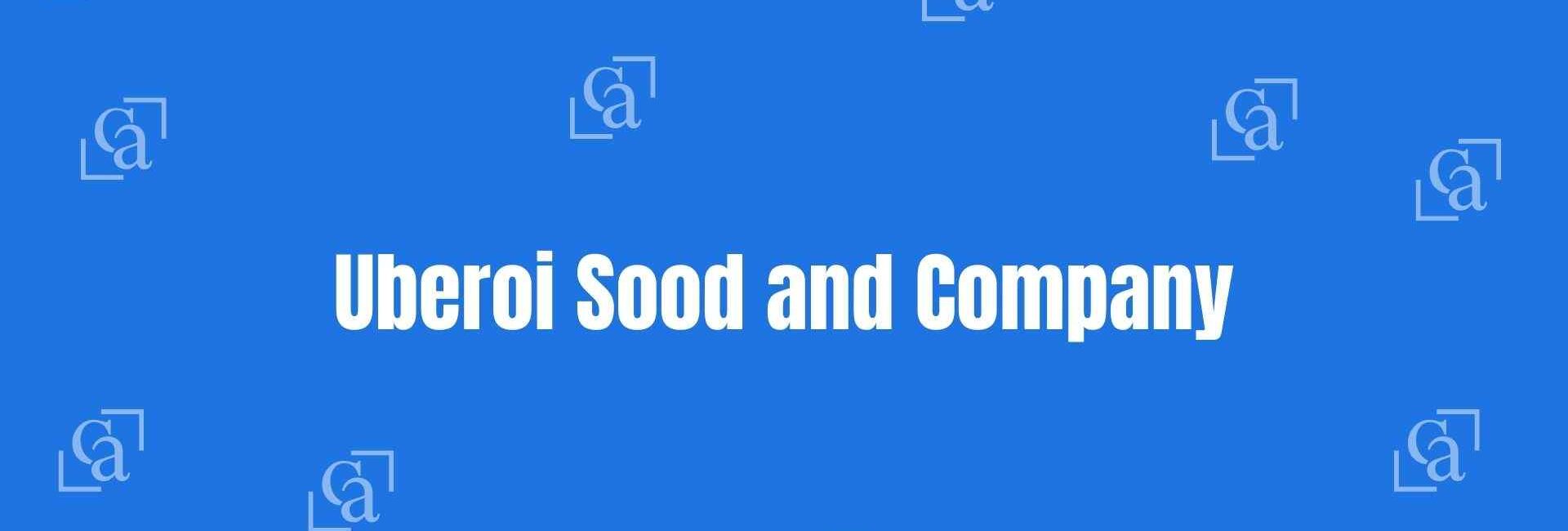 Uberoi Sood and Company - Best Chartered Accountants in Nehru Place Delhi - Financial Experts in Delhi
